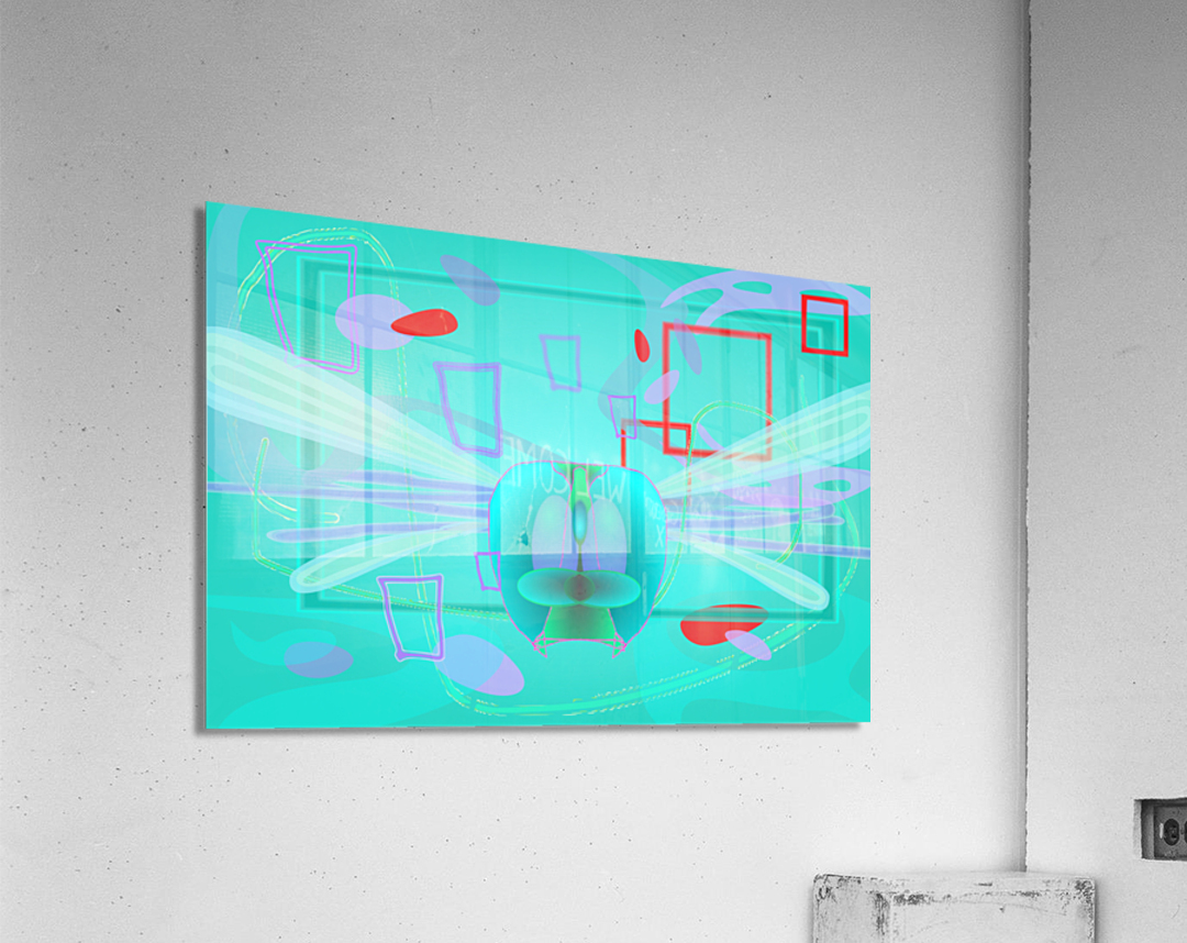 Blue Dragonfly Acrylic Print