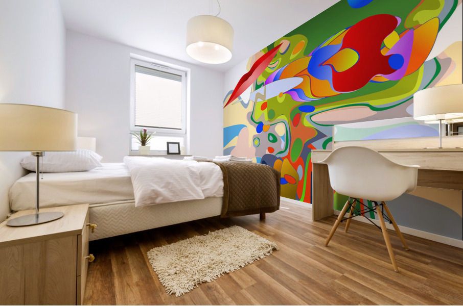 Birds of Paradise Mural print