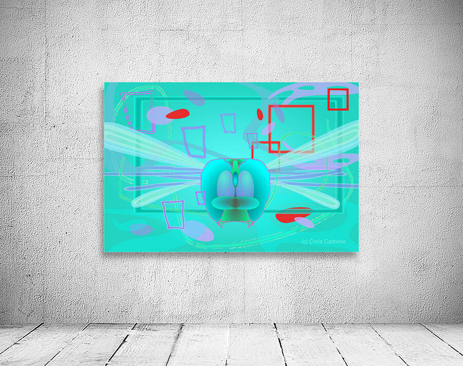 Blue Dragonfly Wall Preview